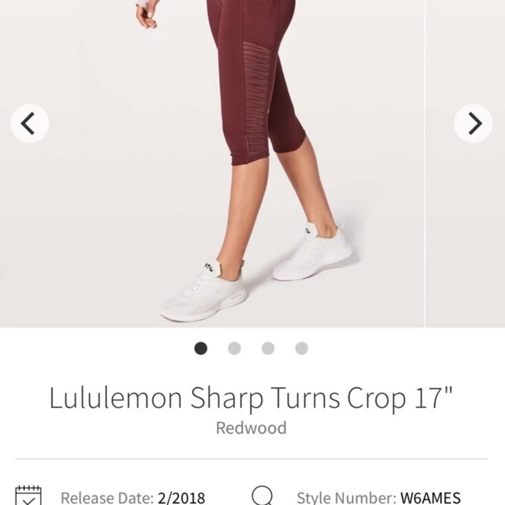 Lululemon Redwood Sharp Turns Crop 17"